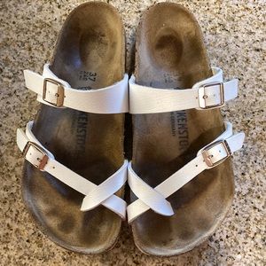 Birkenstock Mayari white sandals